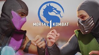 Rain Classic Skin vs Reptile Movie skin Mortal Kombat 1 gameplay [upl. by Assiluy290]