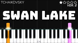 Tchaikovsky  Swan Lake Theme  EASY Piano Tutorial [upl. by Notgnillew]