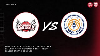 D2M  Team Solent Kestrels vs London Stars  161124 [upl. by Springer]