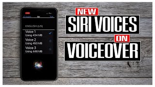 How To Use New Siri Voices For VoiceOver [upl. by Millan]