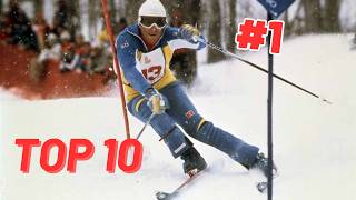 Top 10 Greatest Men Alpine Skiers of All Time [upl. by Eiramalegna]