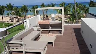 Excellence Club Beachfront Honeymoon TwoStory Rooftop Terrace Suite with Plunge Pool January 2021 [upl. by Orgel]