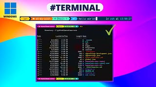 Making your Windows Terminal Look Amazing  Oh My Posh Theme and More [upl. by May962]