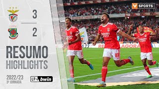 Highlights  Resumo Benfica 32 Paços de Ferreira Liga 2223 3 [upl. by Nylzzaj]