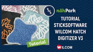 Tutorial  Wilcom Hatch Digitizer  Stickmuster für Kordelstickerei selbst erstellen [upl. by Eissahc971]