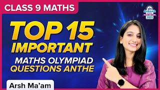 Top 15 Important Maths Questions for ANTHE 2023  Register Now  Class 9  Maths  BYJUS [upl. by Caterina]