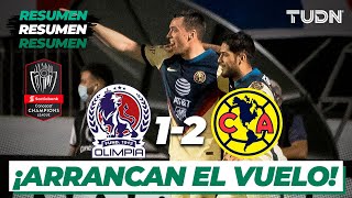 Resumen y goles  Olimpia 12 América  CONCACHAMPIONS 2021  Octavos  TUDN [upl. by Schnur]