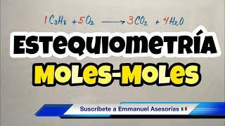 ESTEQUIOMETRÍA MolMol bien fácil [upl. by Eckardt]