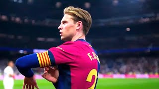 The halftime sub that changes the gamequot quotFrenkiedejong vs Real Madridquot 2024 barcelona realmadrid [upl. by Erving]