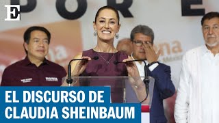 MÉXICO  El primer discurso de Claudia Sheinbaum como candidata de Morena para 2024  EL PAÍS [upl. by Aleen566]