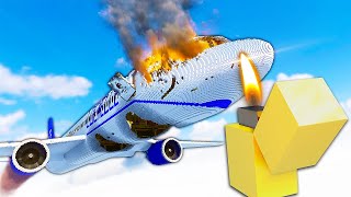 Causing a Plane CRASH from a LIGHTER  Teardown Mods Gameplay [upl. by Dnalyk]