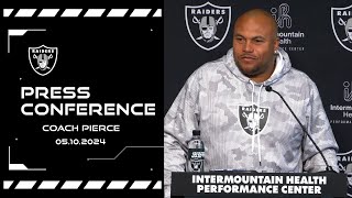 Antonio Pierce ‘Fortunate To Get a Guy Like Brock Bowers in Our Room and in Our Building’  Raiders [upl. by Avehs]