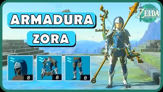 Como CONSEGUIR la Armadura Zora🔥  Zelda Tears of the kingdom [upl. by Elburr]