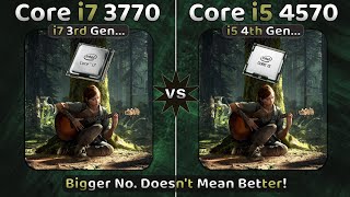 intel Core i7 3770 vs i5 4570 in 2023🔥  3rd vs 4th Gen Intel CPUs  10 Games Tested [upl. by Ahsiled]