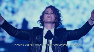 Hillsong United  Oceans with Lyrics Live 2016 [upl. by Aselehc]