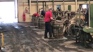 Coopers at work at Speyside Cooperage [upl. by Yednarb652]