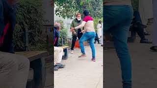 chair throw prank funny pranksterfun prankvideo comedy funnypranksters comedyprank fun [upl. by Hayotal]