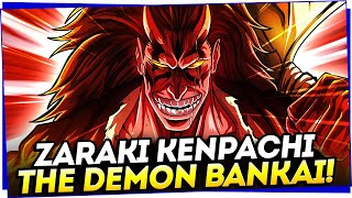 ZARAKI KENPACHIS BANKAI HOW THE STRONGEST SHINIGAMI BECAME THE RED DEMON  BLEACH [upl. by Assylla296]