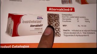 Atorvakind F Tablet Full Information In Hindi  Uses  Side effects  Dosage [upl. by Marris]