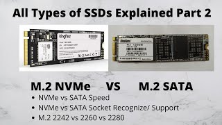 All Types of SSD Explained Part 2  M2 SATA vs M2 NVMe  Single cut vs double cut ssd [upl. by Noimad736]