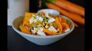 Tagliatelles de carottes au cumin et feta facile [upl. by Aisset]