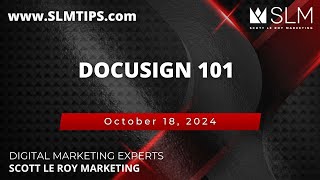 DocuSign 101 1018 [upl. by Dnamra]