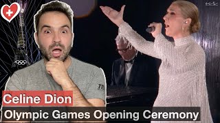 Reaction of Celine Dion at Paris Olympics Opening Ceremony [upl. by Odrahcir]