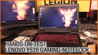 CES 2017 Lenovo Legion Y520  Deutsch  German ►► notebooksbilligerde [upl. by Ardekahs814]