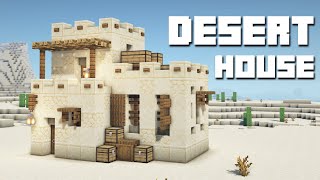 Minecraft  Desert House Tutorial How to Build [upl. by Notsecnirp298]