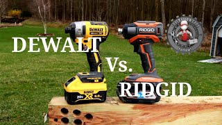 Dewalt 887 Impact Driver vs the all new RIDGID OCTANE Impact Driver TOOL DUEL [upl. by Karas872]