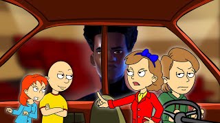 Caillou Misbehaves On The Way To See SpiderMan Across The SpiderVerseGrounded [upl. by Thomajan]