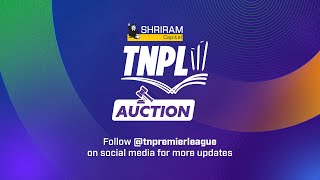 TNPL Player Auction 2024  Live Stream [upl. by Ahilam]