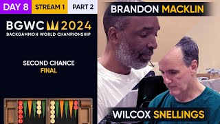 Backgammon World Championship 2024  DAY 8 Stream 1 P2  Main Second Chance Final [upl. by Philoo799]