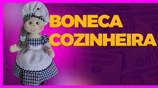 Como fazer boneca de pano cozinheira fácil aula 1 [upl. by Elocim]