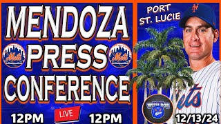 Carlos Mendoza Press Conference From Port St Lucie  New York Mets  Spring Training  Mets News [upl. by Ahsenra]