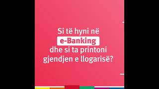 Printimi i gjendjes së llogarisë në eBanking [upl. by Yrolam894]