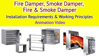 Fire Damper Smoke Damper Fire amp Smoke Damper l Working Principles with Animation Video [upl. by Bessy118]