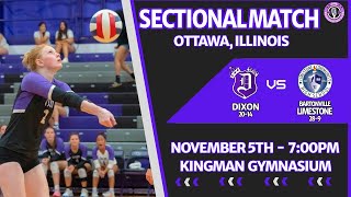 DHS Varsity Volleyball vs Bartonville Limestone Sectional Match Nov 5 2024 [upl. by Erika461]