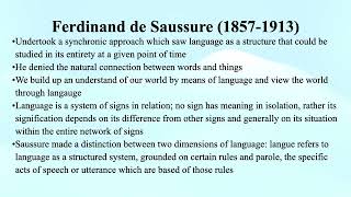 35 Ferdinand de Saussure [upl. by Musihc]