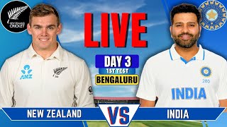 India vs New Zealand 1st Test Day 3  IND vs NZ Live Match  Live Cricket Match  Session 3 [upl. by Lefty463]