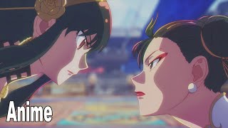 Yor Forger VS ChunLi Animation Street Fighter 6 x Spy × Family [upl. by Raseac954]