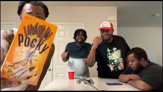 Pocky Biscuit Stick Chocolate Banana Taste Test Review [upl. by Thibaut]