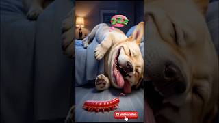 While the French Bulldog is sleeping soundly 😫🥺😰 dog pets animation [upl. by Rosalie]