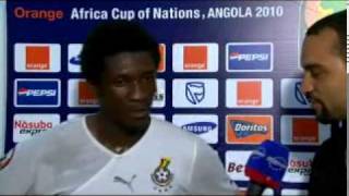 Asamoah Gyan Interview [upl. by Gilmour822]