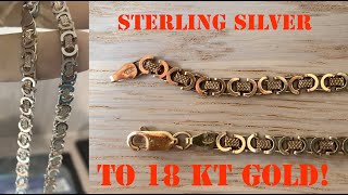 How to Gold plate silver at home using electroplating  electrolysis [upl. by Phillipp]