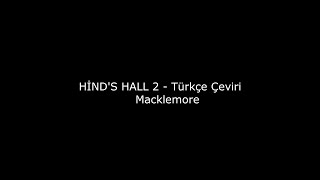 Hinds Hall 2  Türkçe Çeviri Lyrics Video [upl. by Dib]