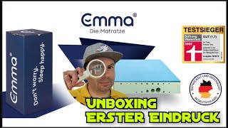 🔴 Emma One Matratze  Was macht der Testsieger besser als die Konkurrenz  Unboxing amp Fazit [upl. by Ymaral]