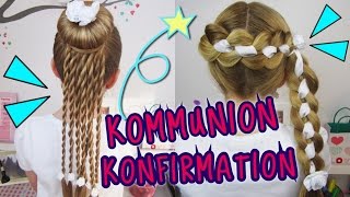 ★ COOLE KonfirmationKommunion ★ Frisuren die sonst keiner hat❣coole Mädchen Zöpfe amp Frisuren [upl. by Noseyt]