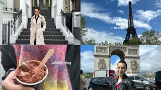 weekly vlog  london  paris  brussels [upl. by Llemhar]