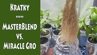 Kratky Method • MasterBlend vs Miracle Gro [upl. by Flanagan]